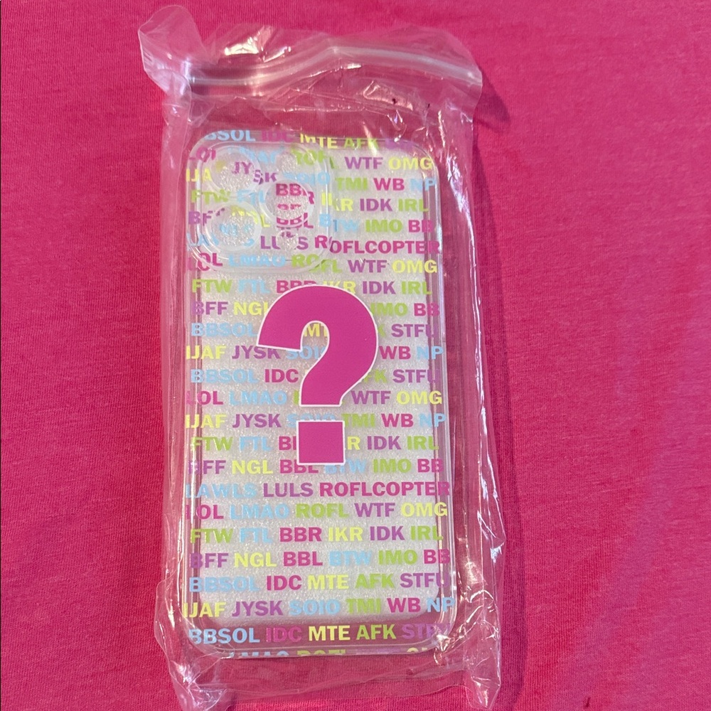 Colorful Text Design Phone Case